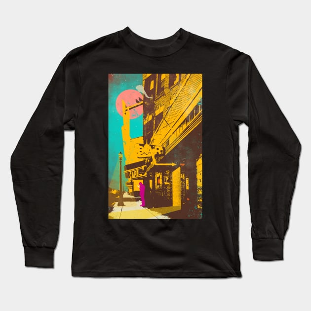 NIGHT MOODS Long Sleeve T-Shirt by Showdeer